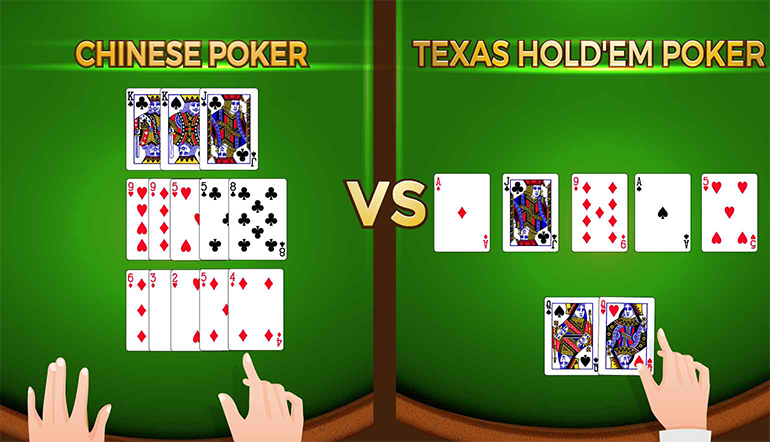 PÔQUER CHINÊS VERSUS PÔQUER TEXAS HOLD’EM 